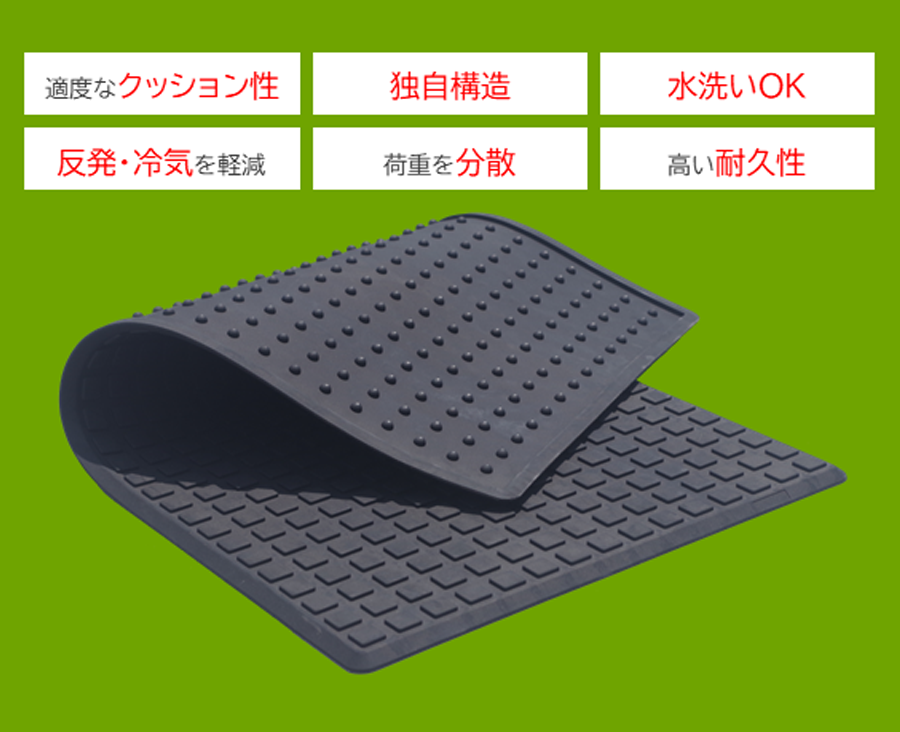 『脚楽』疲労軽減ゴムマット