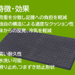 『脚楽』疲労軽減ゴムマット